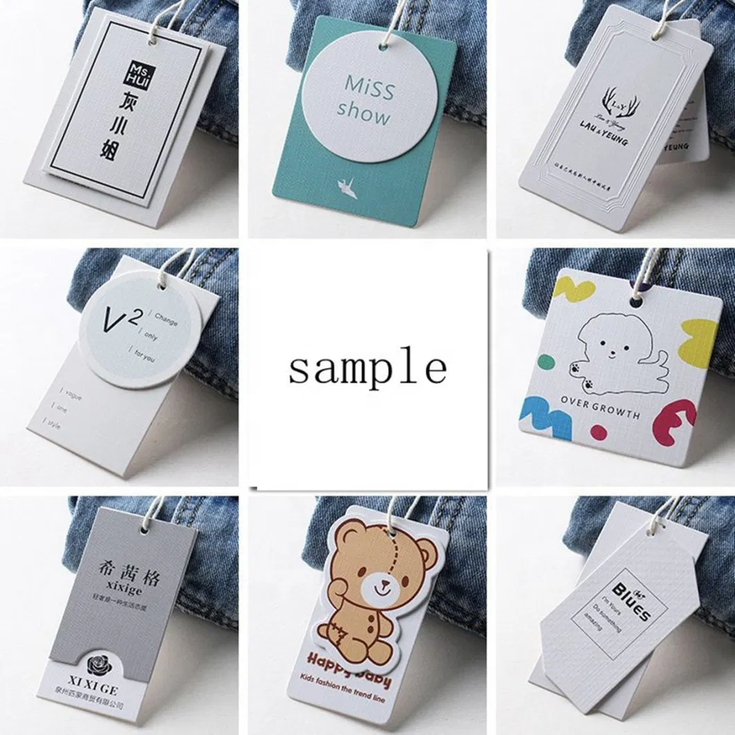 Hang Tag Rope New Products Hanging Tags and Labels Cheap Price Card Stock Paper Hangtag