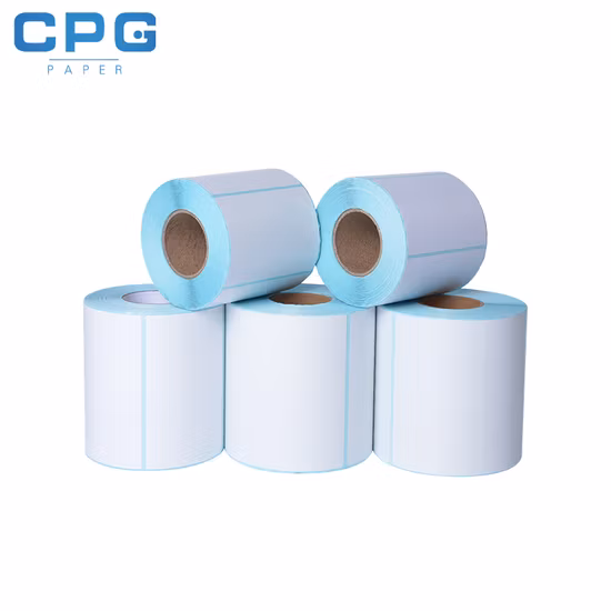 Customized Packaging Self Adhesive Printed Sticker Thermal Barcode Label Roll