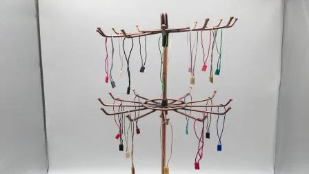 Joyería personalizada, reloj, ropa, cinta, etiqueta de algodón encerado, sello redondo, cuerdas para etiquetas colgantes, etiqueta de 3 capas y cierre de cordón elástico para zapatos (BY80114)