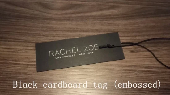 Nueva colección Hangtag para telas de prendas de vestir de mujer